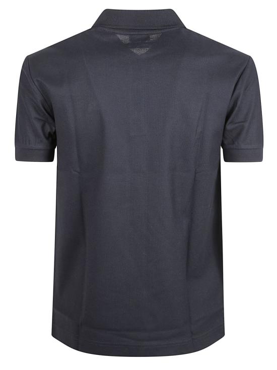 25FW 버버리 메탈 EKD 코튼 폴로 셔츠 8116182 A1222 Blue - BURBERRY