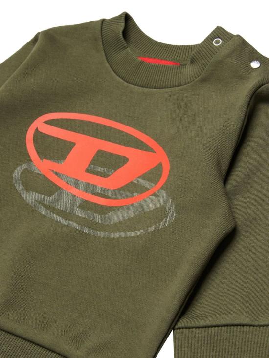 26SS [키즈] 디젤 트레이닝 상의 K00753KYAVFS ALEBK511 - DIESEL