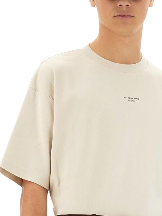 26SS 드롤드무슈 반팔 티셔츠 TS202 CO002MASTIC BEIGE - DROLE DE MONSIEUR