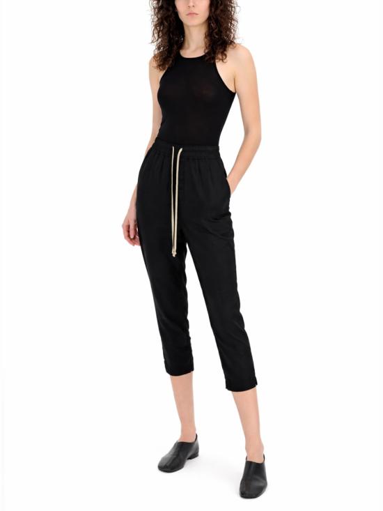 26SS 릭 오웬스 스트레이트 팬츠 RP01F6303 N09 BLACK - RICK OWENS