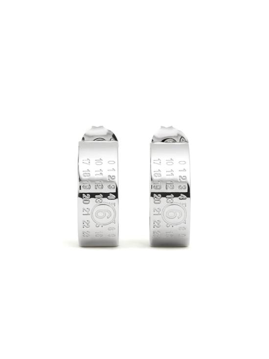 26FW MM6 메종마르지엘라 미니멀 로고 이어링 SM7VG0056 SV0310951 SILVER - MM6 MAISON MARGIELA