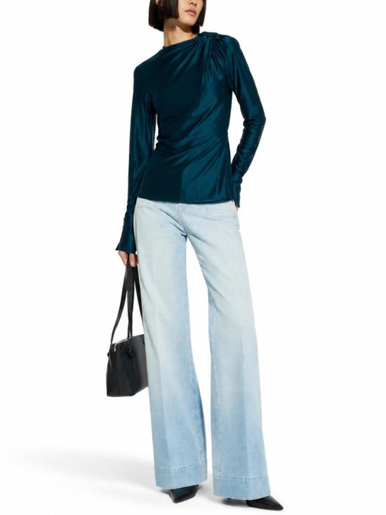 26SS 빅토리아 베컴 블라우스 1126WSH006991A DARKTEAL BLACK - VICTORIA BECKHAM