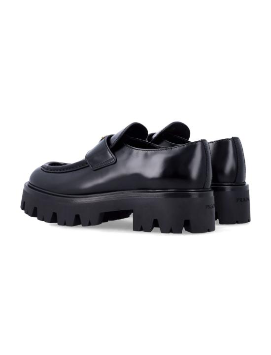 26SS 프라다 모노블럭 러버솔 레더 로퍼 1D185OF050055 F0002 Nero - PRADA