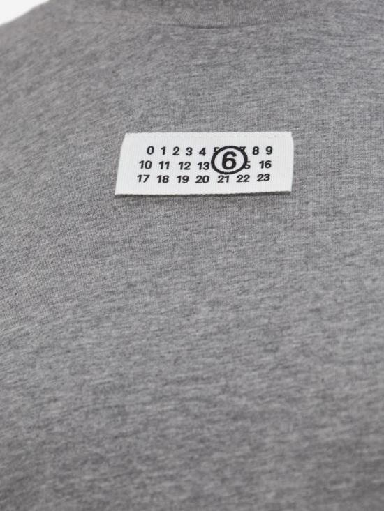 26SS MM6 메종마르지엘라 뉴메릭 코튼 저지 티셔츠 S52GC0327 M20170856M Grey - MM6 MAISON MARGIELA