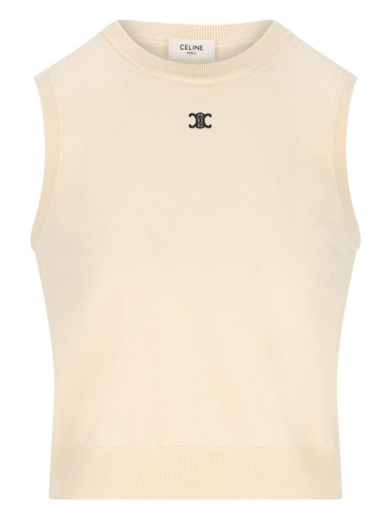 26SS 셀린느 민소매 티셔츠 RX0I7 010001OW White