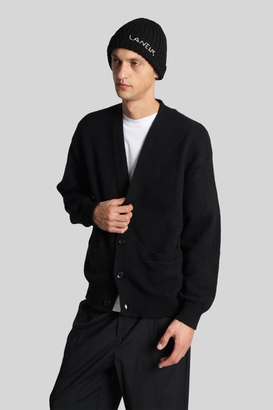 25FW 라니우스 가디건 430587 F5LAMACA002 Black - LANEUS