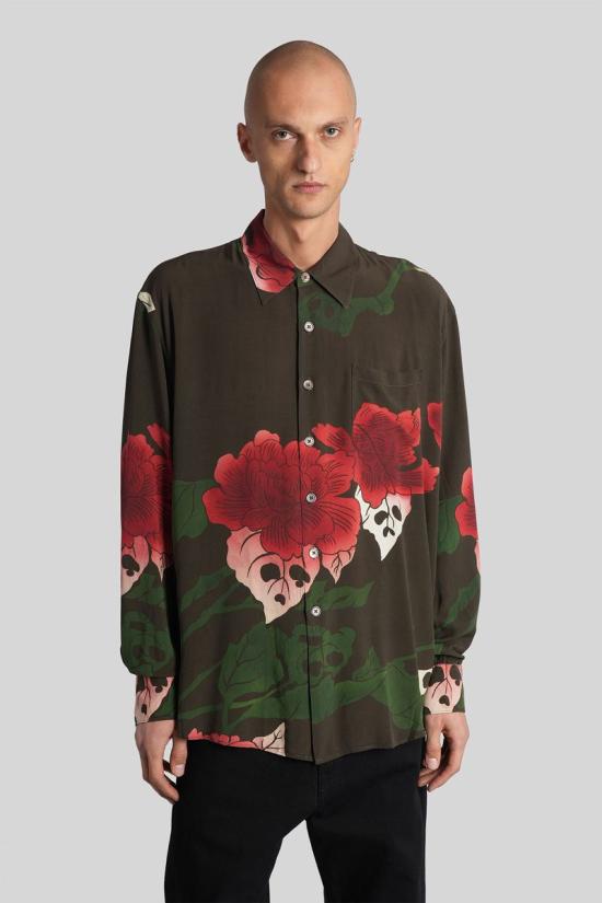 25FW 아워레가시 긴팔 셔츠 430184 M4252AH GREEN