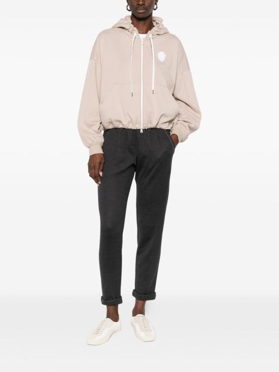 26SS 브루넬로 쿠치넬리 후드 티셔츠 MG927VT406 C9272 Brown - BRUNELLO CUCINELLI