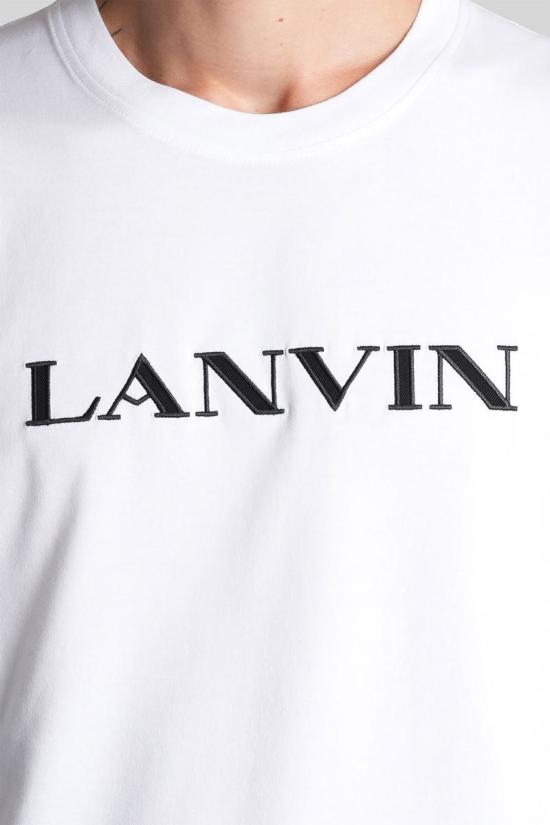 25FW 랑방 반팔 티셔츠 425577 RM TS0012 J300 H25 WHITE - LANVIN