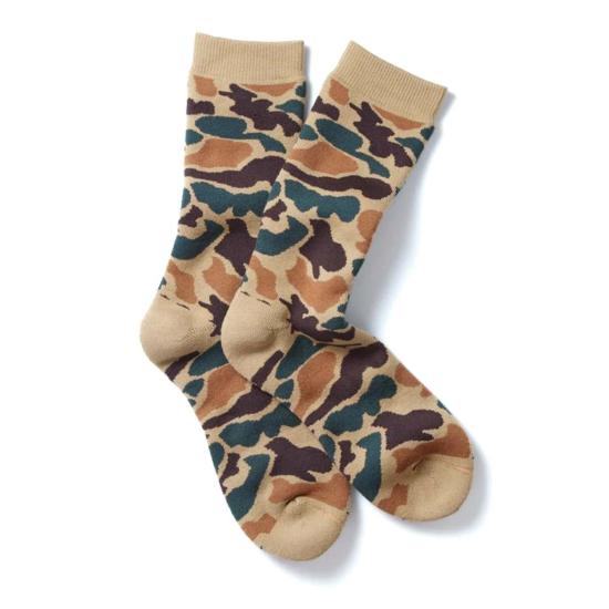  로토토 양말 R1339 파일 카모 크루삭스