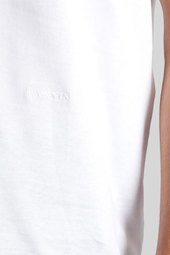 25FW 랑방 반팔 티셔츠 425578 RM TS0112 J040 H25 WHITE - LANVIN