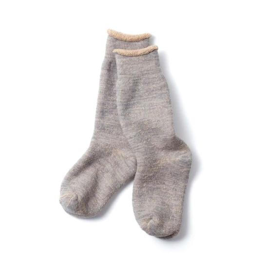  로토토 양말 R1001 Br 양면 크루삭스