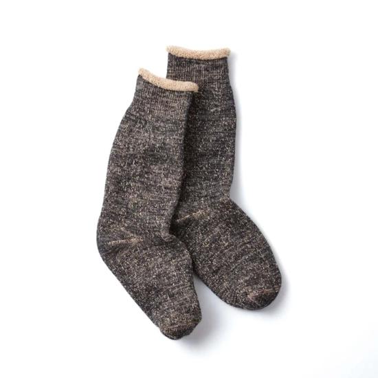  로토토 양말 R1001 Br 양면 크루삭스