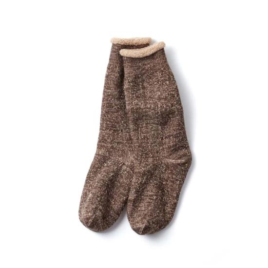  로토토 양말 R1001 Br 양면 크루삭스