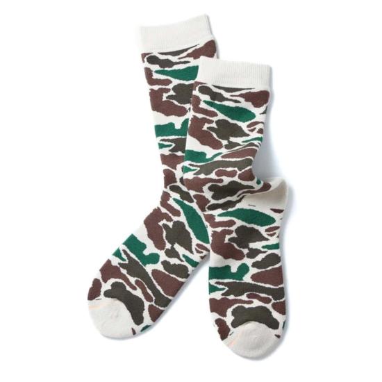  로토토 양말 R1339 파일 카모 크루삭스