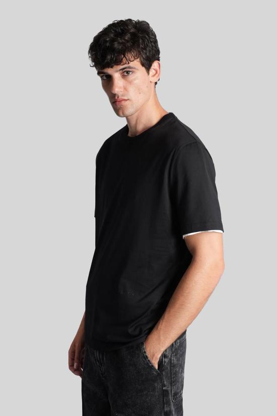 25FW 랑방 반팔 티셔츠 425579 RM TS0112 J040 H25 Black - LANVIN