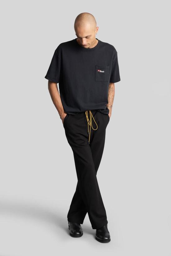 25FW 루드 반팔 티셔츠 430304 RHFW25TT03012 Black - RHUDE