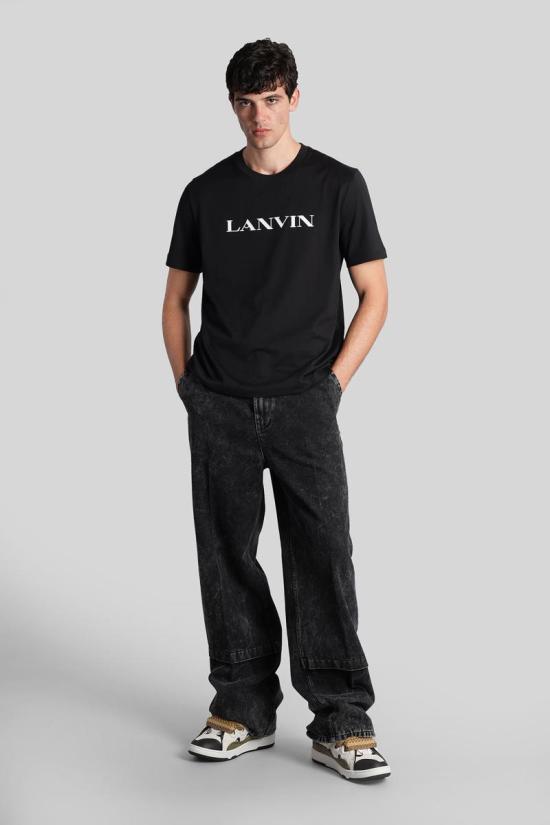 25FW 랑방 반팔 티셔츠 425576 RM TS0012 J300 H25 Black - LANVIN