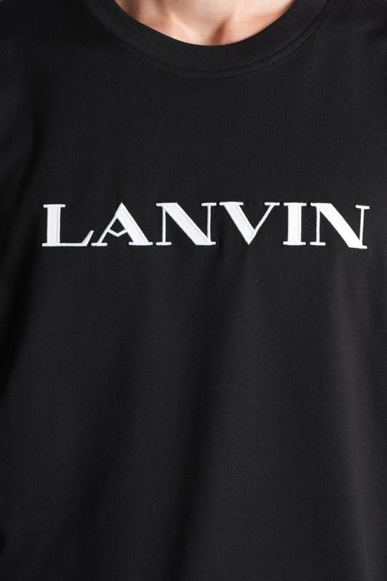 25FW 랑방 반팔 티셔츠 425576 RM TS0012 J300 H25 Black - LANVIN