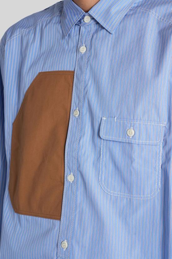 25FW 와타나베 준야 긴팔 셔츠 430671 WP B023 W25 Blue - JUNYA WATANABE