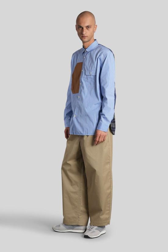 25FW 와타나베 준야 긴팔 셔츠 430671 WP B023 W25 Blue - JUNYA WATANABE