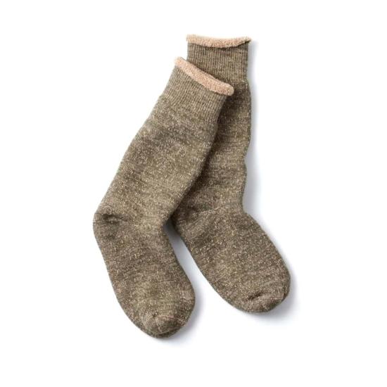  로토토 양말 R1001 Br 양면 크루삭스