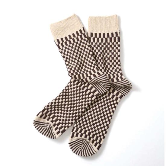  로토토 양말 R1621 체커보드