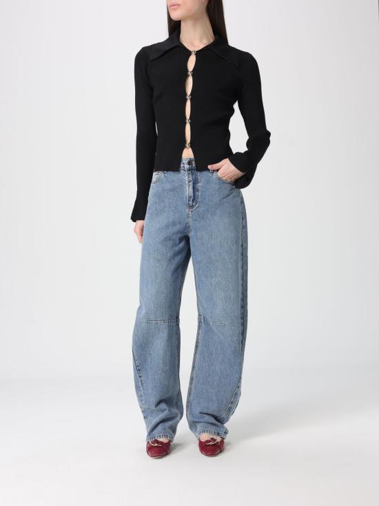 26SS 셀프 포트레이트 긴팔 티셔츠 RS26138TAB Black - SELF PORTRAIT