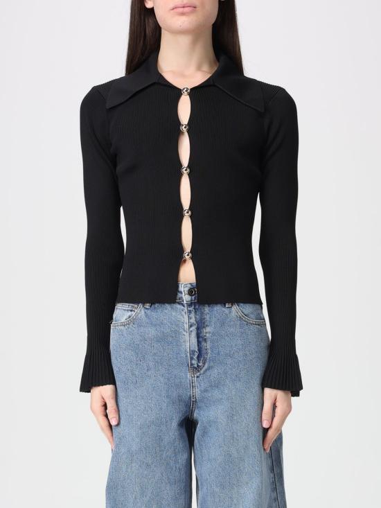 26SS 셀프 포트레이트 긴팔 티셔츠 RS26138TAB Black