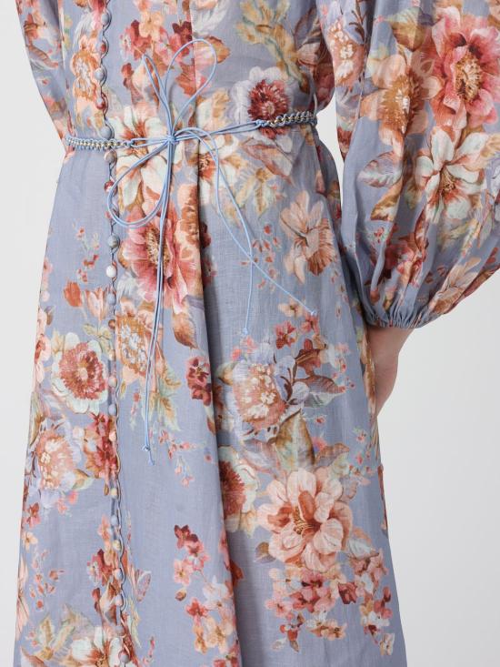 26SS 짐머만 롱 원피스 2354DRS261 CFLR Blue - ZIMMERMANN