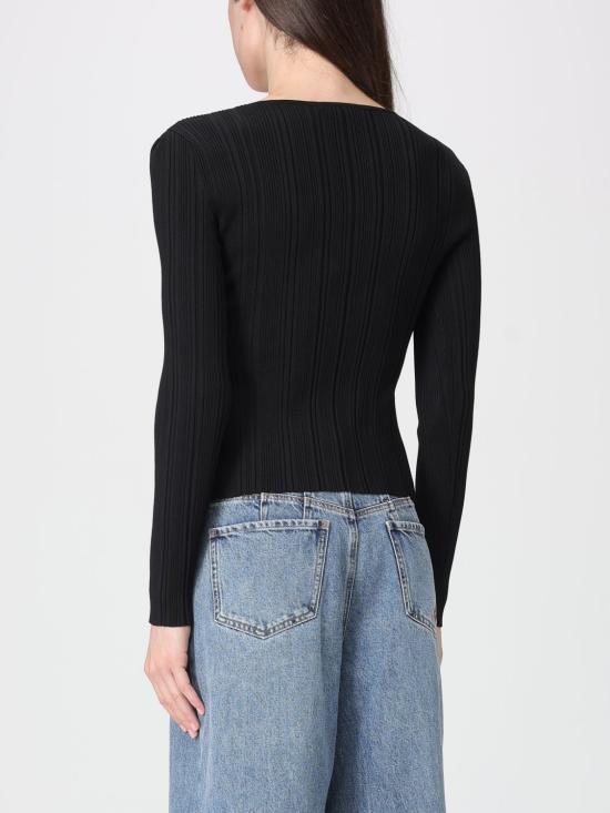 26SS 셀프 포트레이트 긴팔 티셔츠 RS26176TBB Black - SELF PORTRAIT