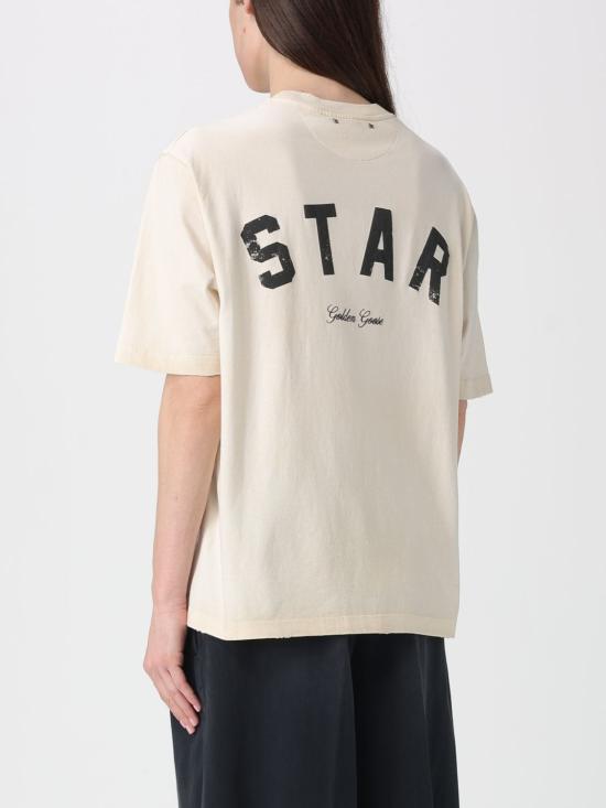 26SS 골든구스 반팔 티셔츠 GUP01873P002421 11616 Yellow Cream - GOLDEN GOOSE