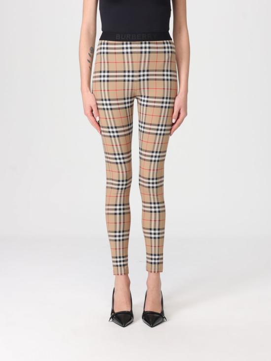 26SS 버버리 체크 스트레치 저지 레깅스 8049478 Beige