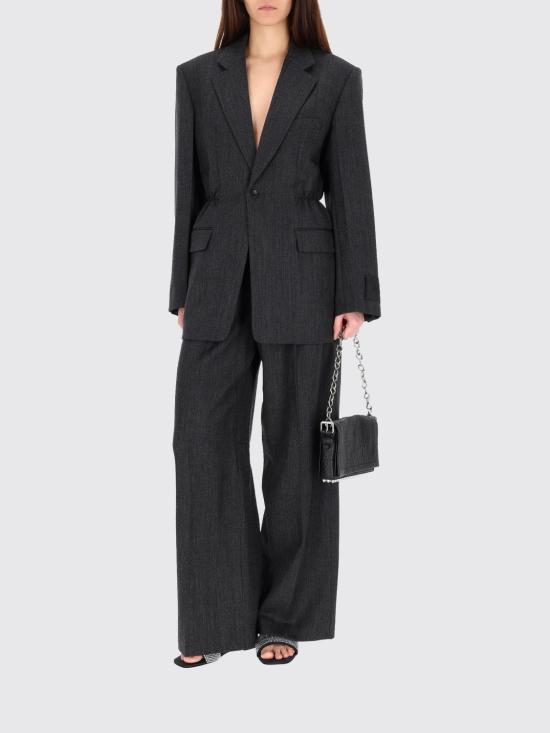 26SS 알렉산더 왕 스트레이트 팬츠 1WC1264951 019E Charcoal - ALEXANDER WANG