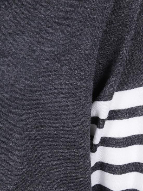 26SS 톰브라운 4바 서스테이너블 파인 메리노 울 클래식 가디건 MKC002AY1014 022 Charcoal - THOM BROWNE