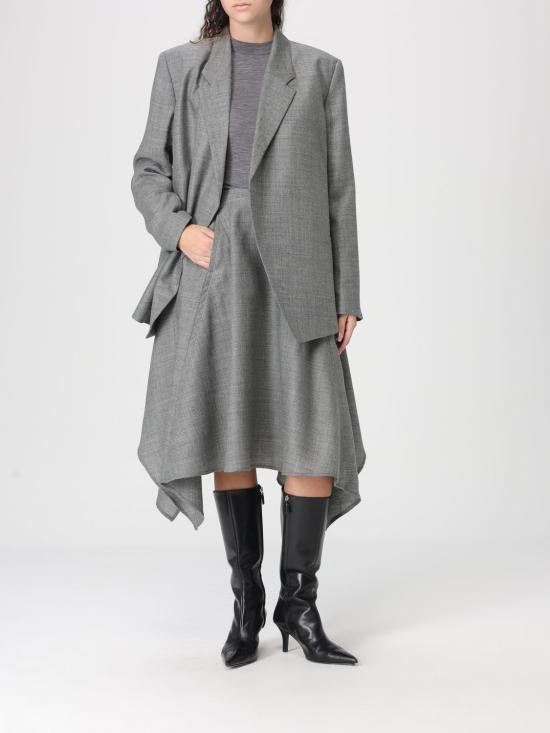 25FW 바이트 스튜디오 미디 스커트 1150532 0986 Grey - BITE STUDIOS