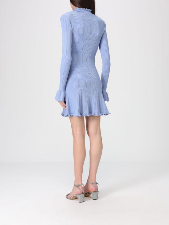 26SS 셀프 포트레이트 롱 원피스 RS26555SBL BLUE Gnawed Blue - SELF PORTRAIT