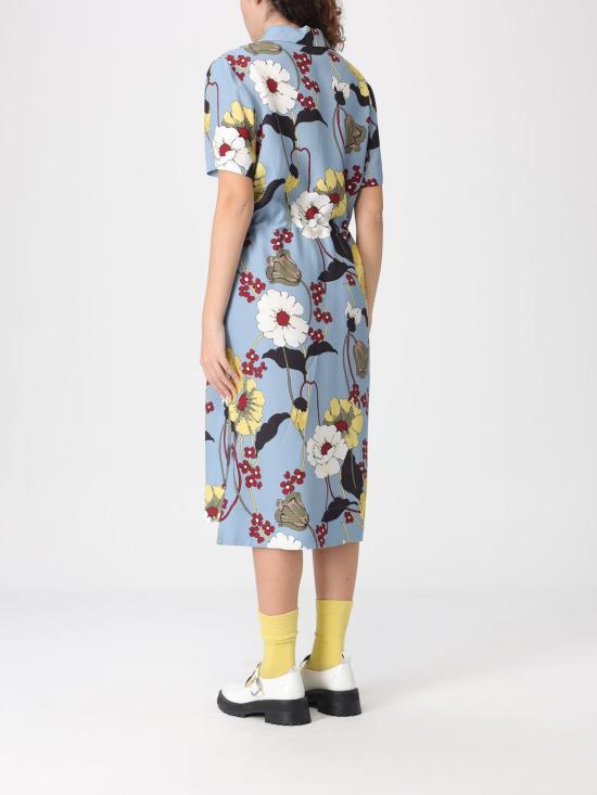 26SS 마르니 롱 원피스 ABMA1545Q0UTVA65 MGFB31 Sky Blue - MARNI