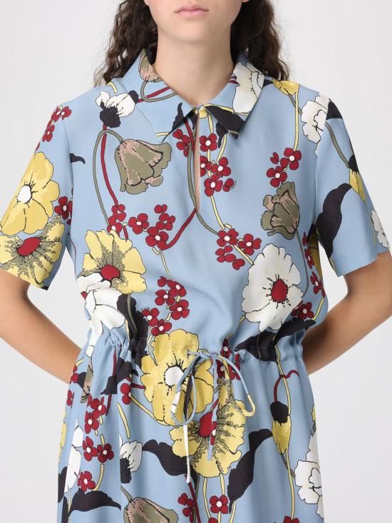 26SS 마르니 롱 원피스 ABMA1545Q0UTVA65 MGFB31 Sky Blue - MARNI