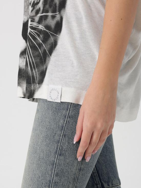 26SS 스텔라 맥카트니 반팔 티셔츠 6J04443SQA34 9200 Beige - STELLA MCCARTNEY