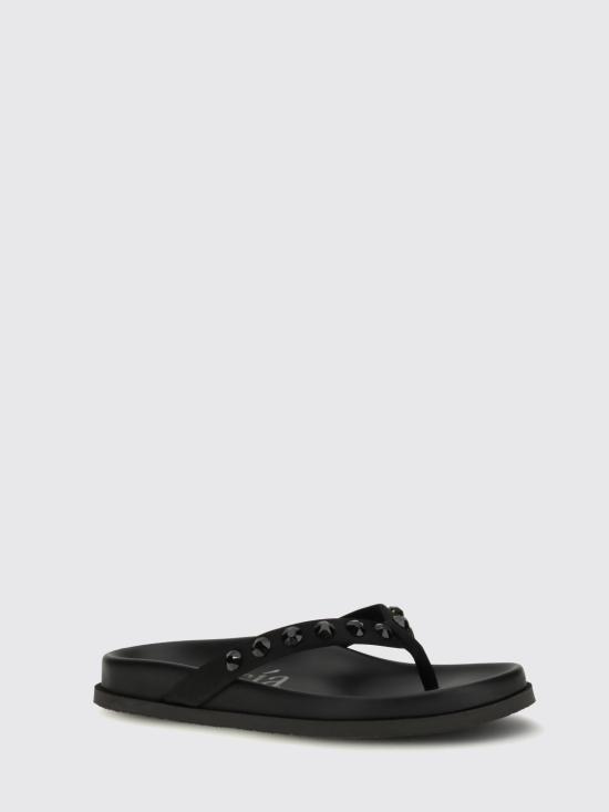 26SS 페드로 가르시아 뮬/슬리퍼 DEVIKA01 004 Black - PEDRO GARCIA