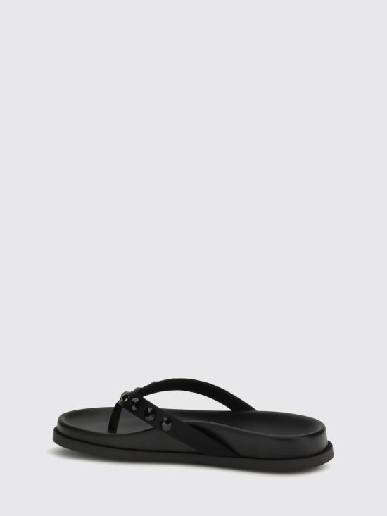 26SS 페드로 가르시아 뮬/슬리퍼 DEVIKA01 004 Black - PEDRO GARCIA