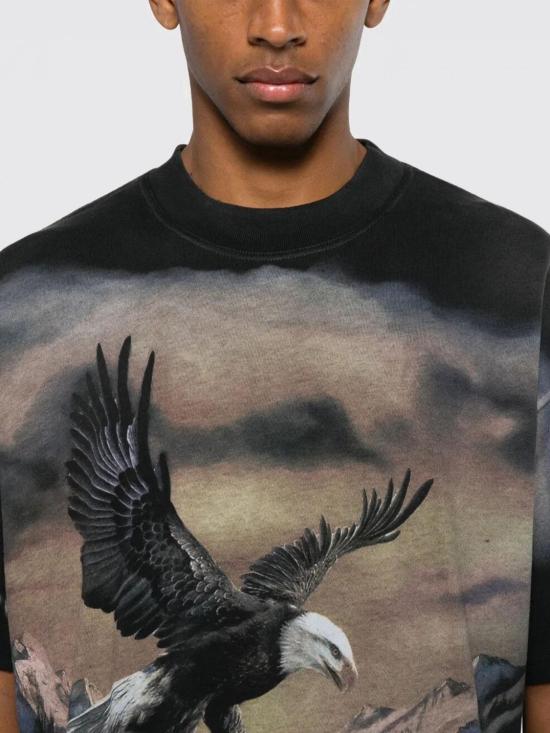 26SS 리프레젠트 반팔 티셔츠 MLM100761 STAINED Black - REPRESENT