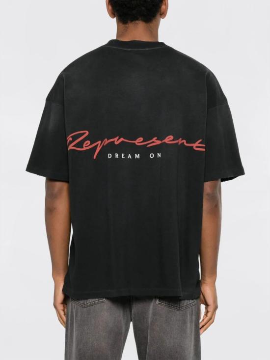 26SS 리프레젠트 반팔 티셔츠 MLM100761 STAINED Black - REPRESENT