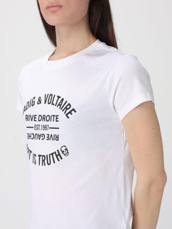 26SS 자딕앤볼테르 반팔 티셔츠 JWTS02769 107 White - ZADIG & VOLTAIRE