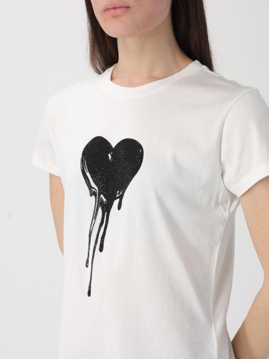 26SS 자딕앤볼테르 반팔 티셔츠 JWTS02858 103 White - ZADIG & VOLTAIRE