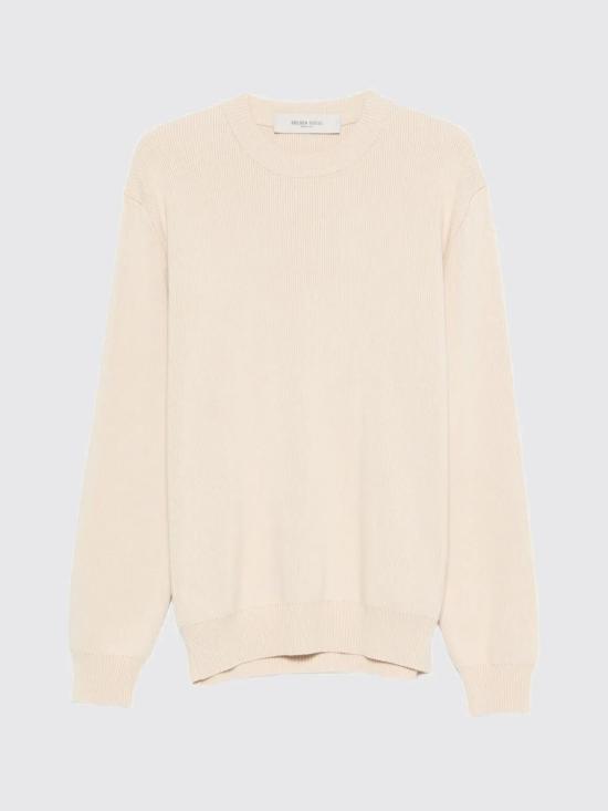 26SS 골든구스 Golden 레터링 밀리터리 크루넥 스웨터 GMP00841P001972 55550 Beige - GOLDEN GOOSE