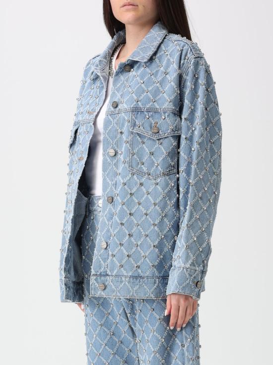 26SS 핑코 데님 자켓 106246A32N PJE Blue - PINKO