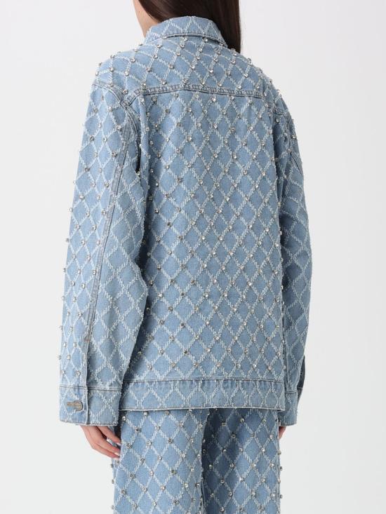 26SS 핑코 데님 자켓 106246A32N PJE Blue - PINKO