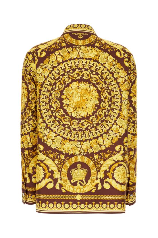 26SS 베르사체 셔츠 10013601A04236 5R770 BURGUNDY GOLD - VERSACE